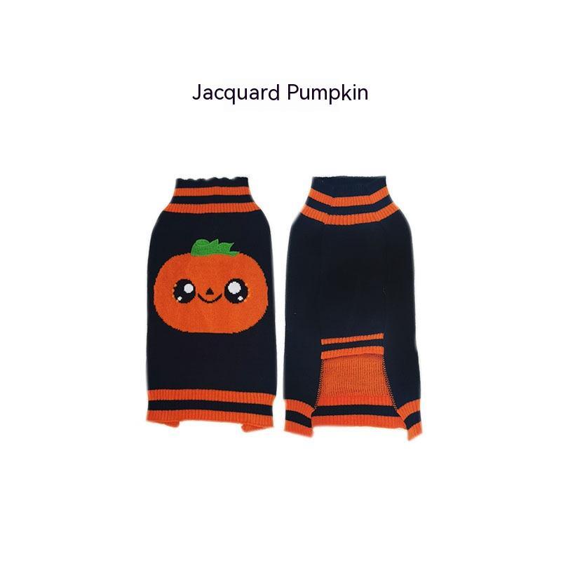 Halloween Dog Sweater – Acrylic Knit, Multiple Colors & Sizes