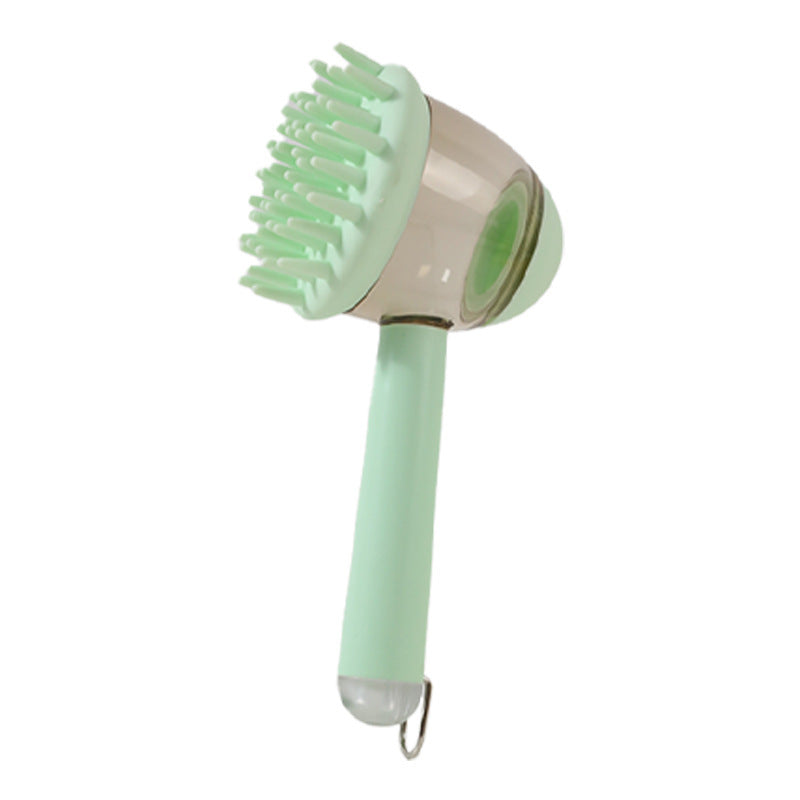 2-in-1 Pet Bathing Massage Brush with Shampoo Dispenser, 18cm