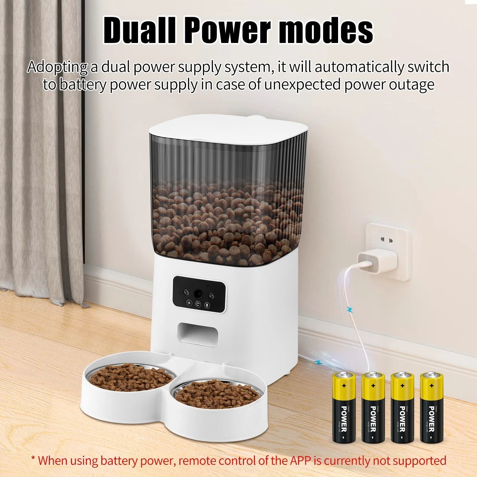 Automatic Pet Feeder with 1080P Camera and 5L Capacity