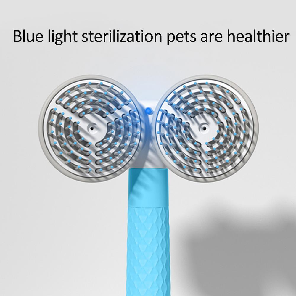 Dual-Head Pet Brush with Negative Ion Technology