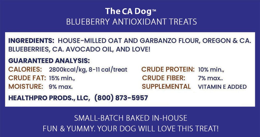 Blueberry & Oat Dog Treats with Avocado Oil, Fresh-Keeper Canister