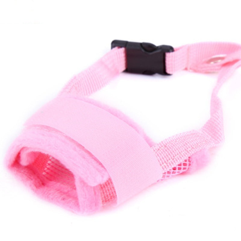 Breathable Mesh & Canvas Dog Muzzle, Adjustable Fit, XS–XXL