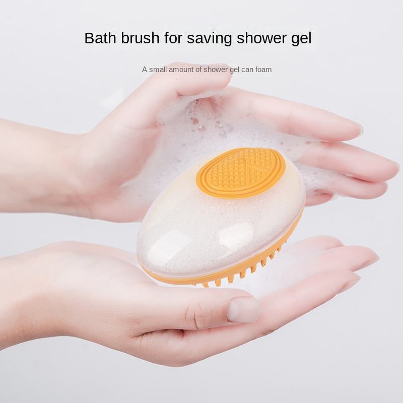 2-in-1 Bath & Grooming Brush for Cats and Dogs, Silicone Bristles
