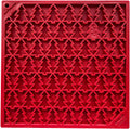 Christmas Tree Dog Lick Mat with Peace Pattern, 8" x 8"