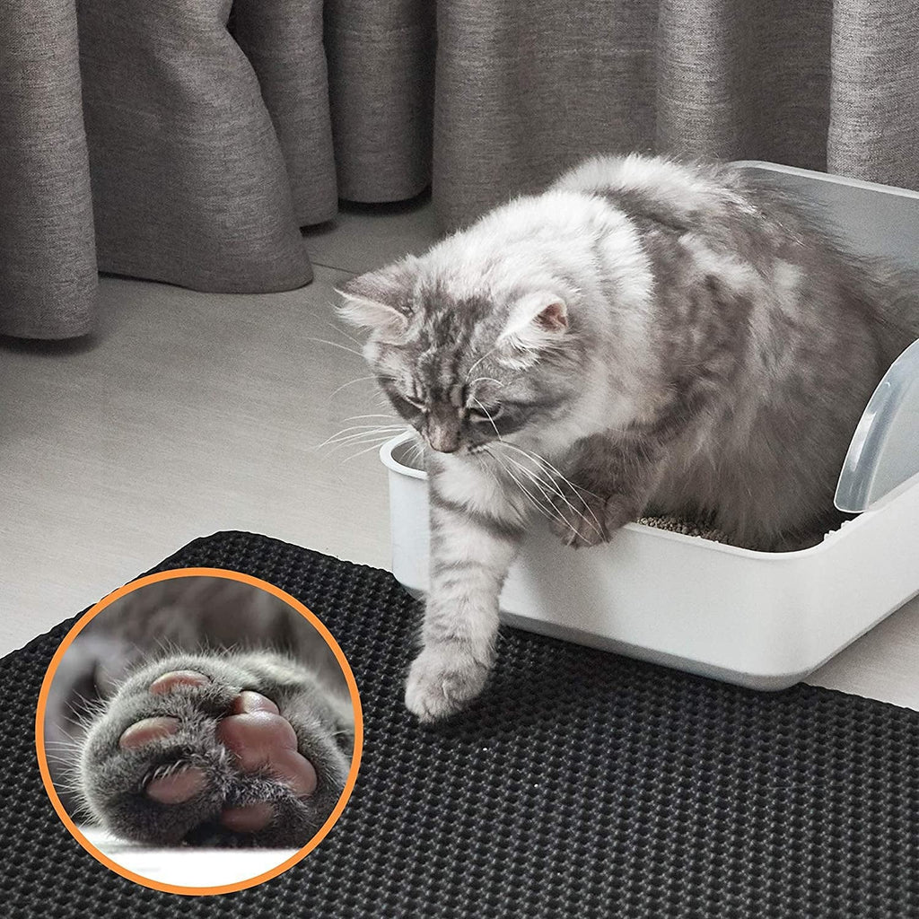 Large Honeycomb Cat Litter Mat – Soft, Waterproof, Easy Clean