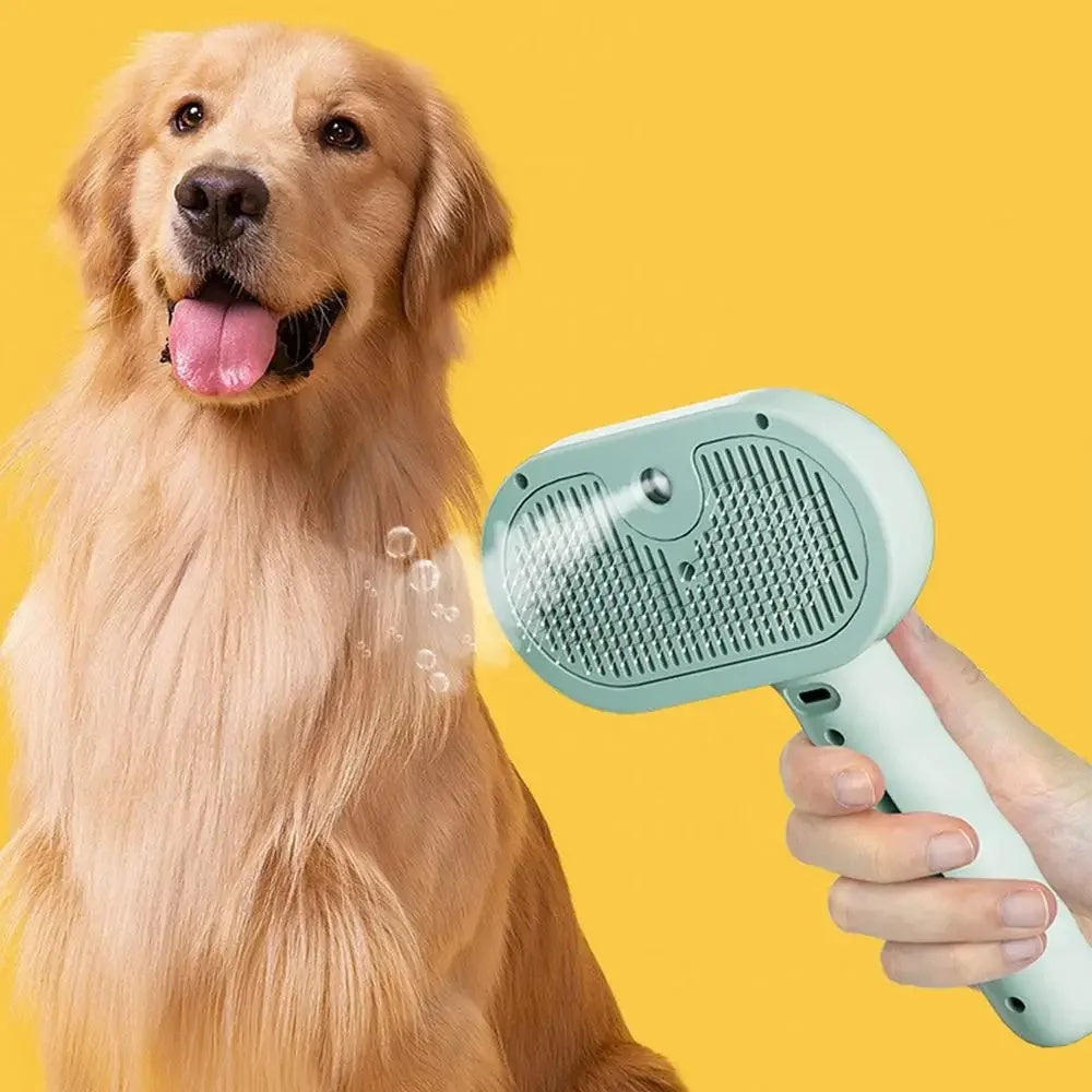 Plastic Dog Grooming Comb – White, Green, or Pink