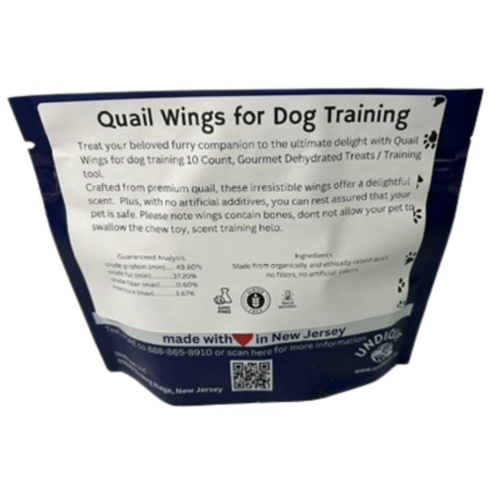 Quail Wings for Dog Scent Training – Pack of 10