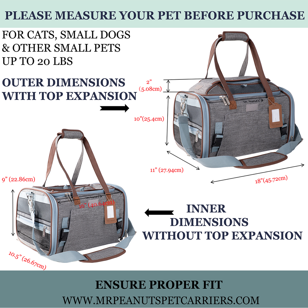 Mr. Peanut's Gold Series Expandable V3.0 Pet Carrier