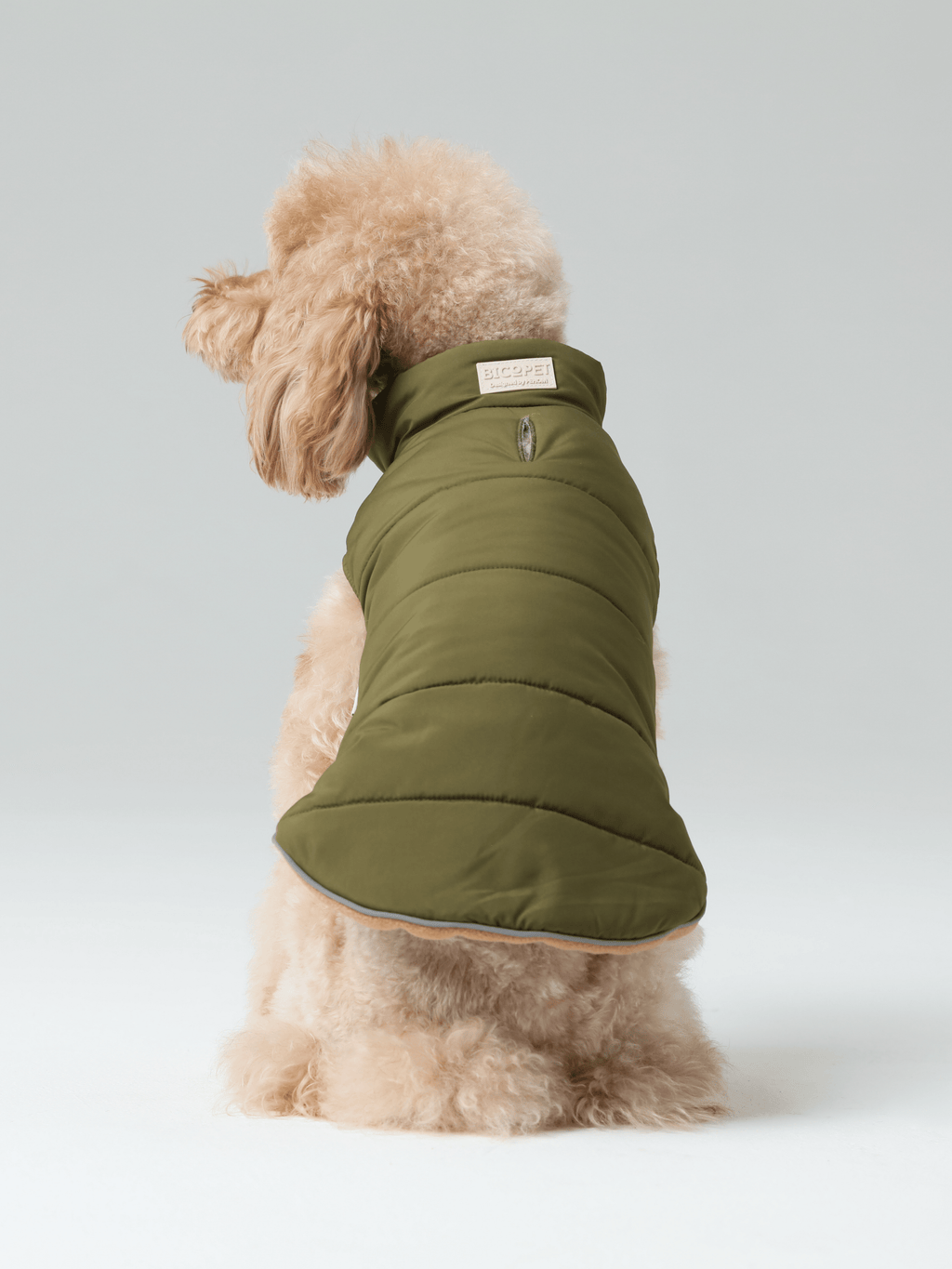 Reversible Dog Jacket with Polar Fleece Lining and Reflective Trim