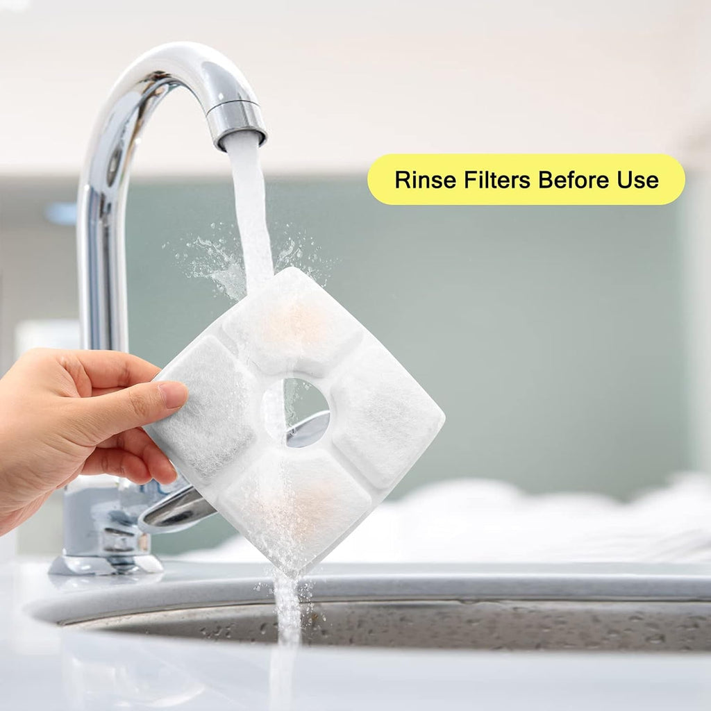 Replacement Filters for 84oz/2.5L Square Pet Fountains, Pack of 10