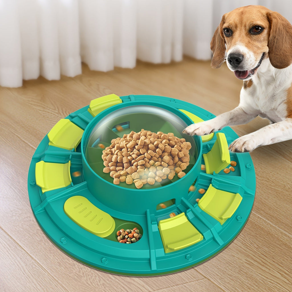 Dog Slow Feeder Puzzle Toy with Treat Dispenser