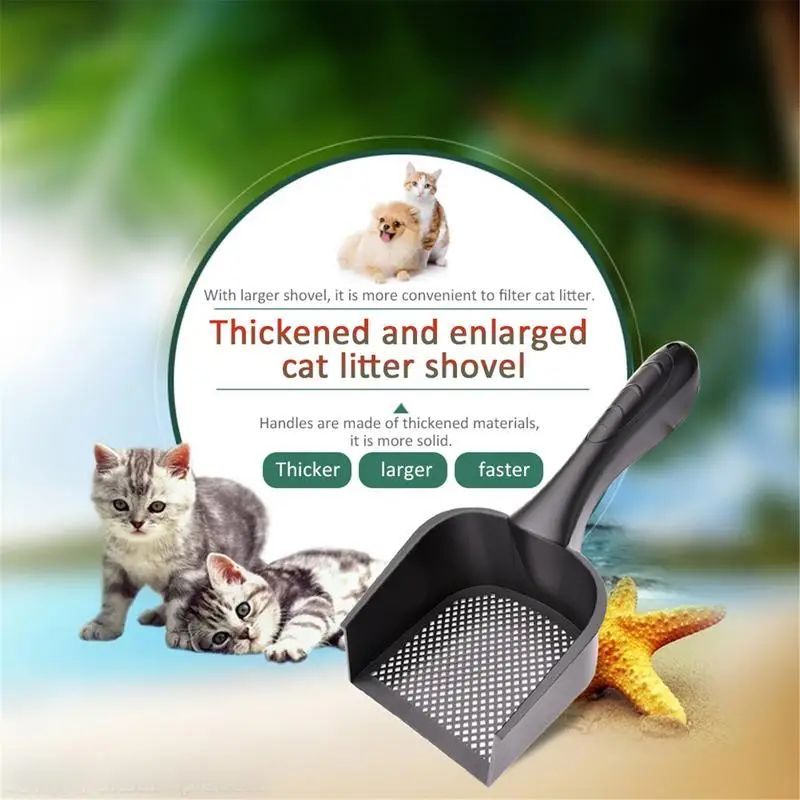 Cat Litter Scoop with Large PVC Sifting Area