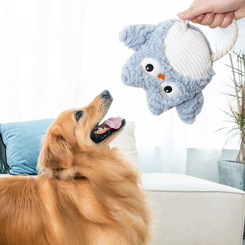 Caterpillar Dog Bite Toy with Sound, Animal Shapes, Small to Medium Dogs
