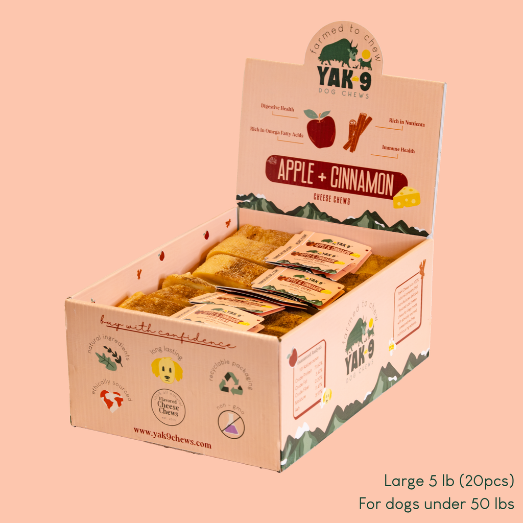 Apple & Cinnamon Yak Milk Dog Chew – All Natural Ingredients