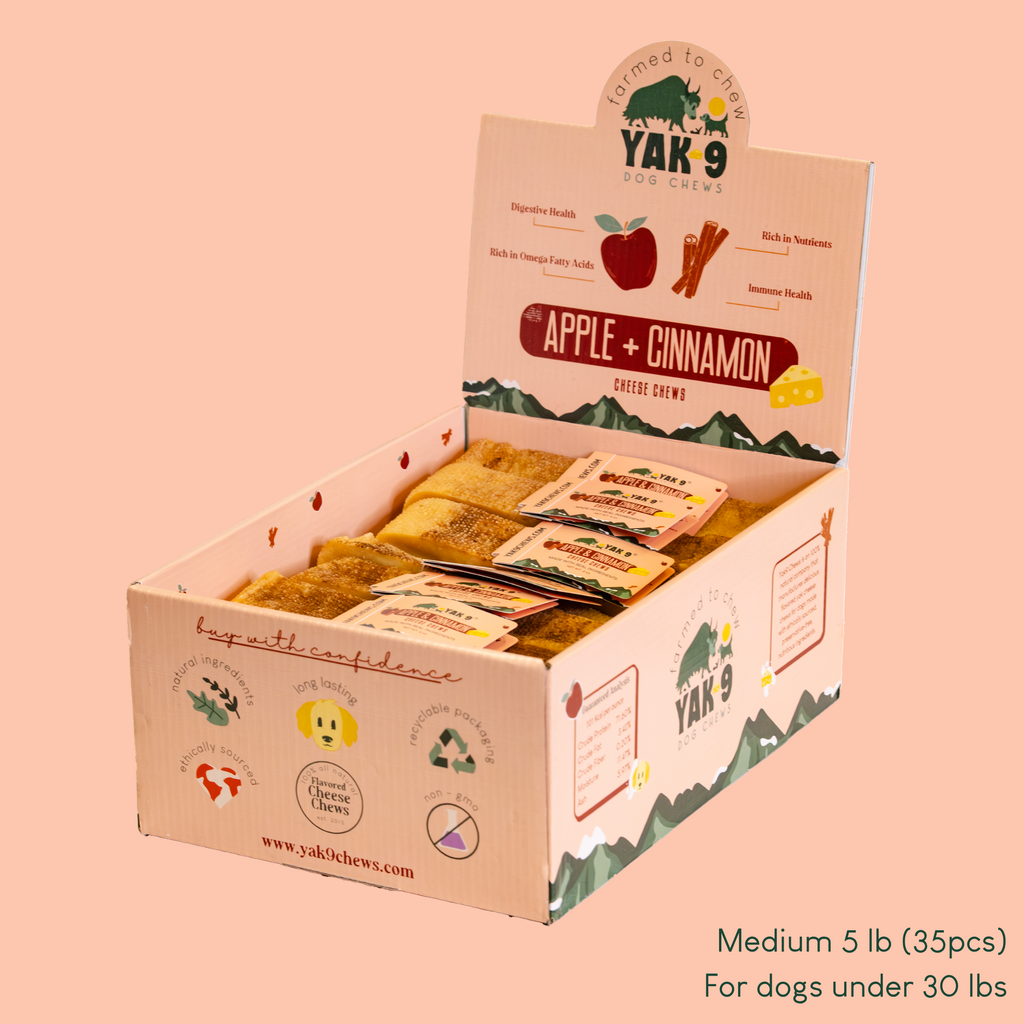 Apple & Cinnamon Yak Milk Dog Chew – All Natural Ingredients