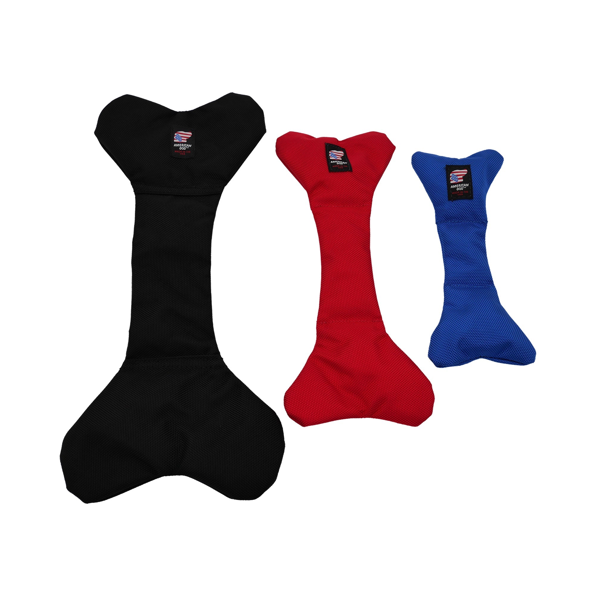 Bad To Da Bone Ballistic Nylon Bone Dog Toy – Crunchy, No Squeaker