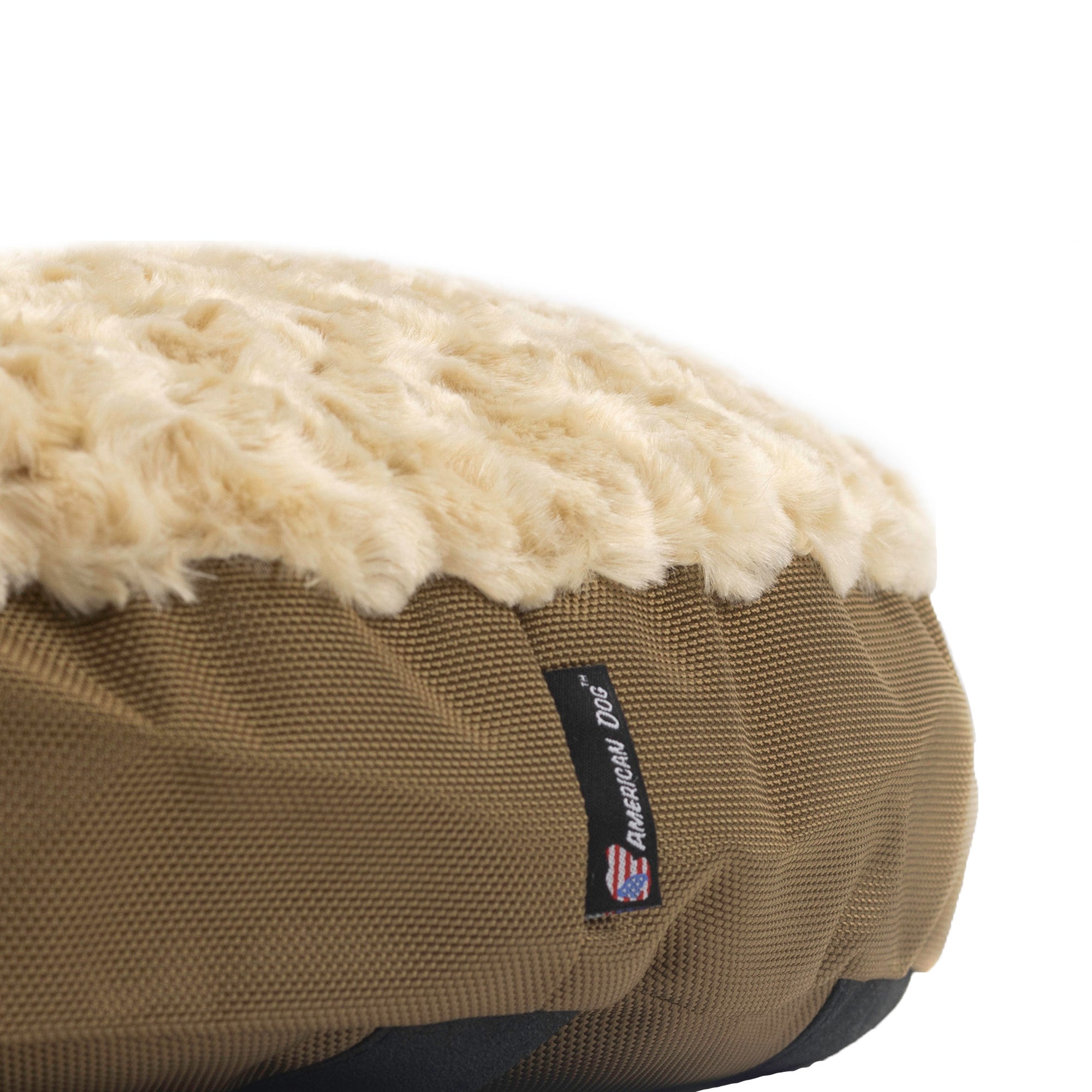 Furvana Round Orthopedic Dog Bed with Minky Fleece Cover