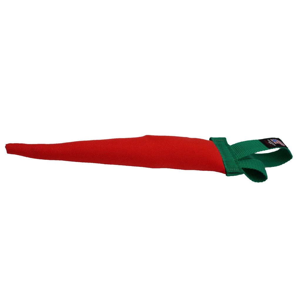 Carrot Fetch & Tug Dog Toy – Durable 1000D Nylon, Squeaks & Floats