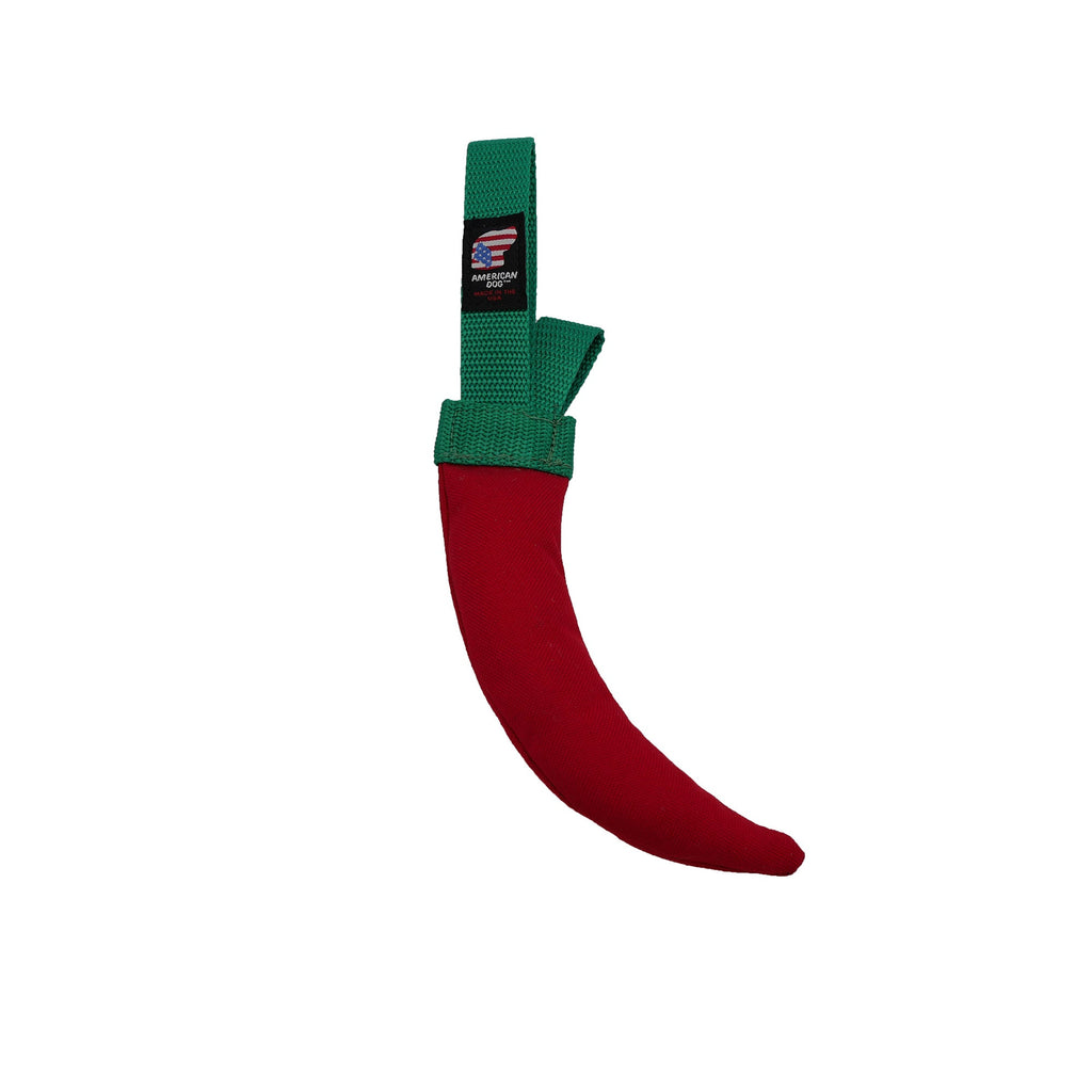 Chili Peppers Fetch & Tug Dog Toy – 1000D Nylon, Squeaky, 3 Sizes