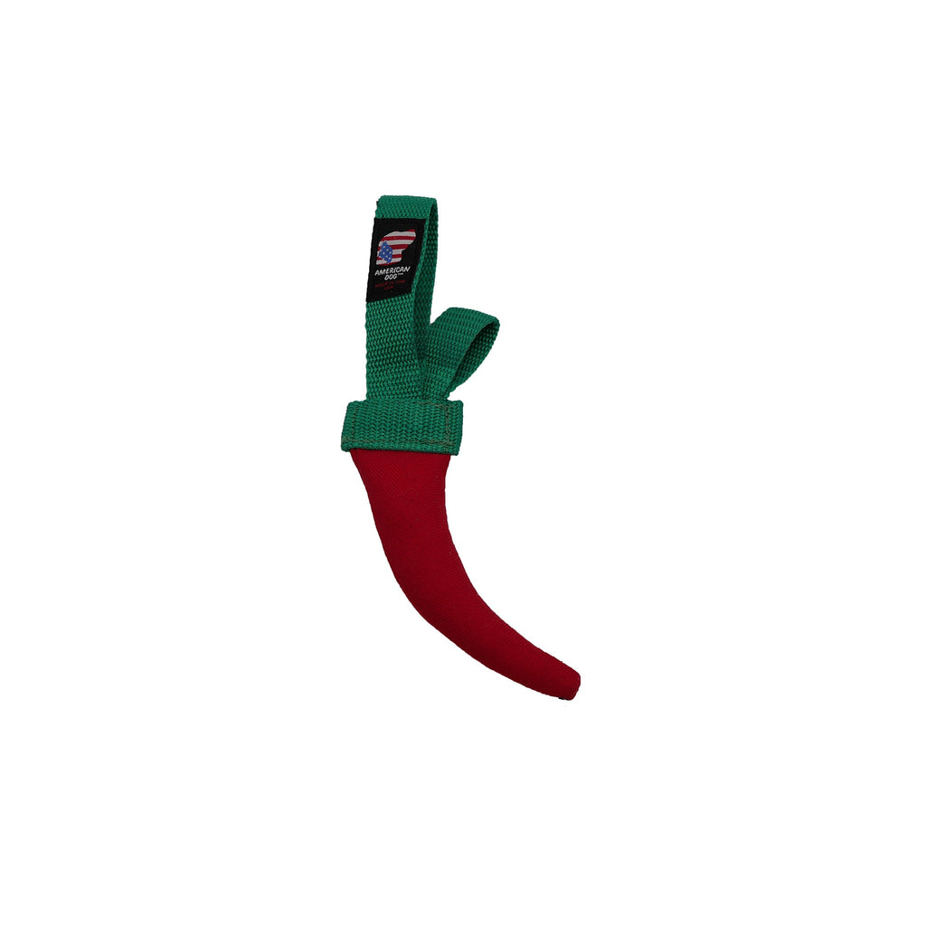 Chili Peppers Fetch & Tug Dog Toy – 1000D Nylon, Squeaky, 3 Sizes