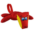 Diggity Dog Squeaky Tug Toy – Durable 1000D Nylon, Red & Yellow