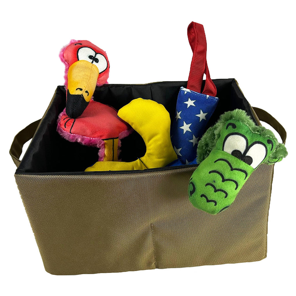 Drool Box Dog Toy Storage Bin – 14" x 11" x 9" Ballistic Material