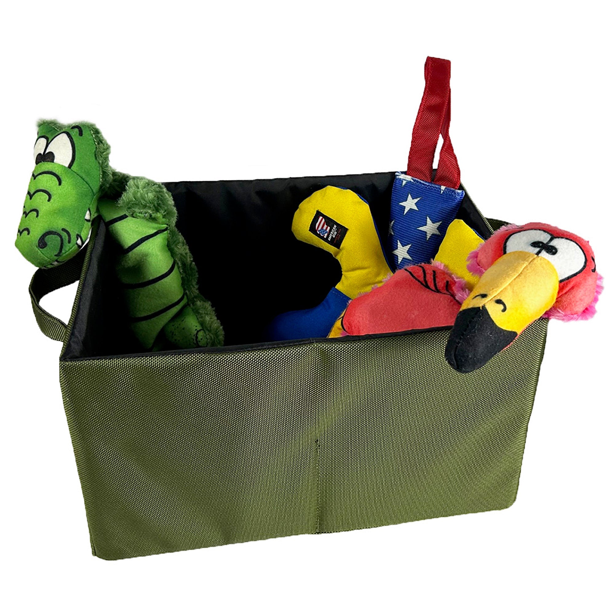 Drool Box Dog Toy Storage Bin – 14" x 11" x 9" Ballistic Material
