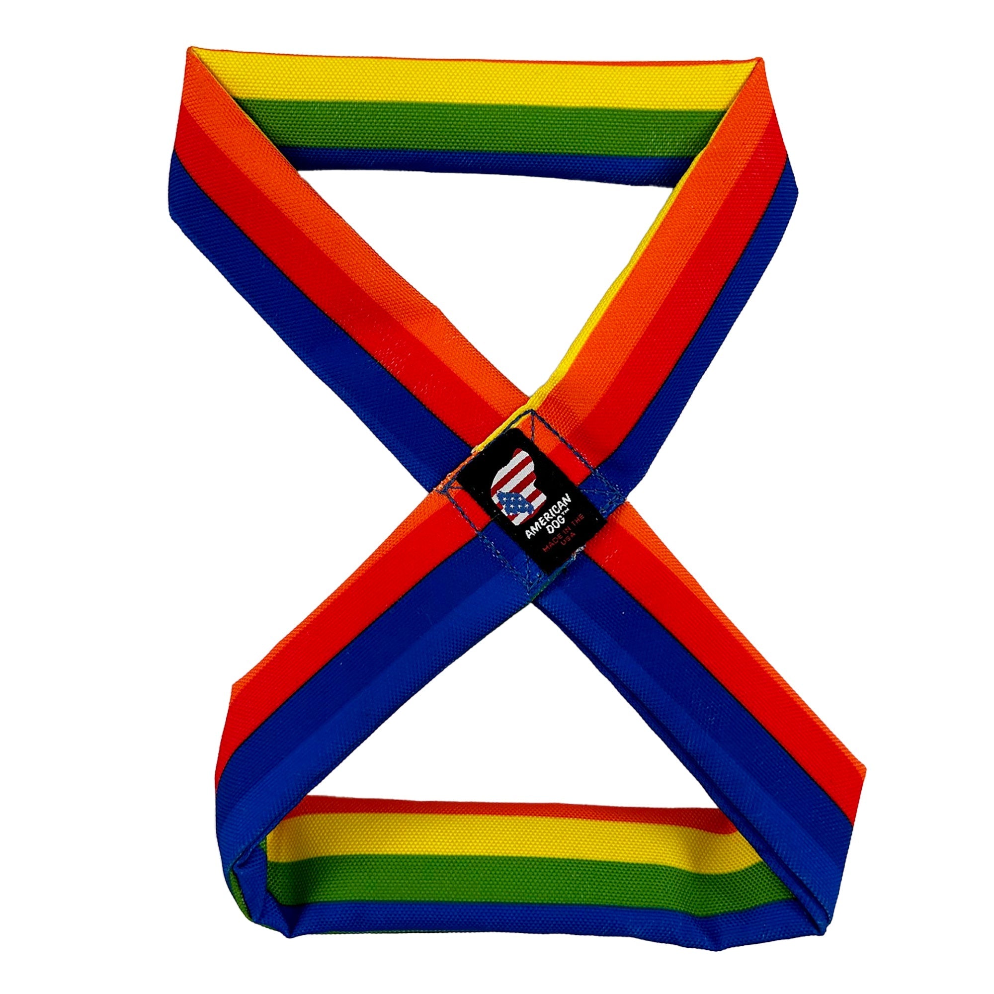 Rainbow Infinity Tug Dog Toy – Durable, Squeaker-Free Tugging Toy