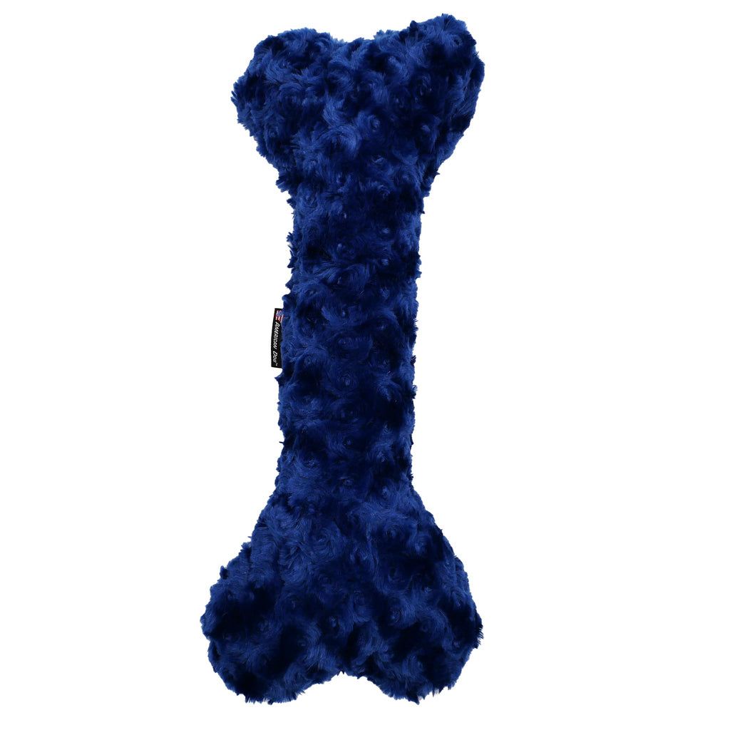 Nuggle Bones Soft Minky Fleece Dog Toy with Squeaker