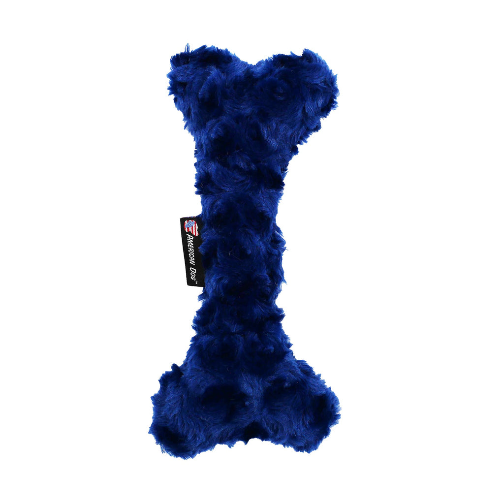 Nuggle Bones Soft Minky Fleece Dog Toy with Squeaker