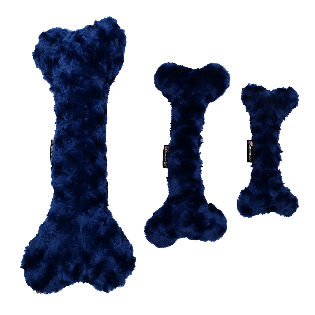 Nuggle Bones Soft Minky Fleece Dog Toy with Squeaker
