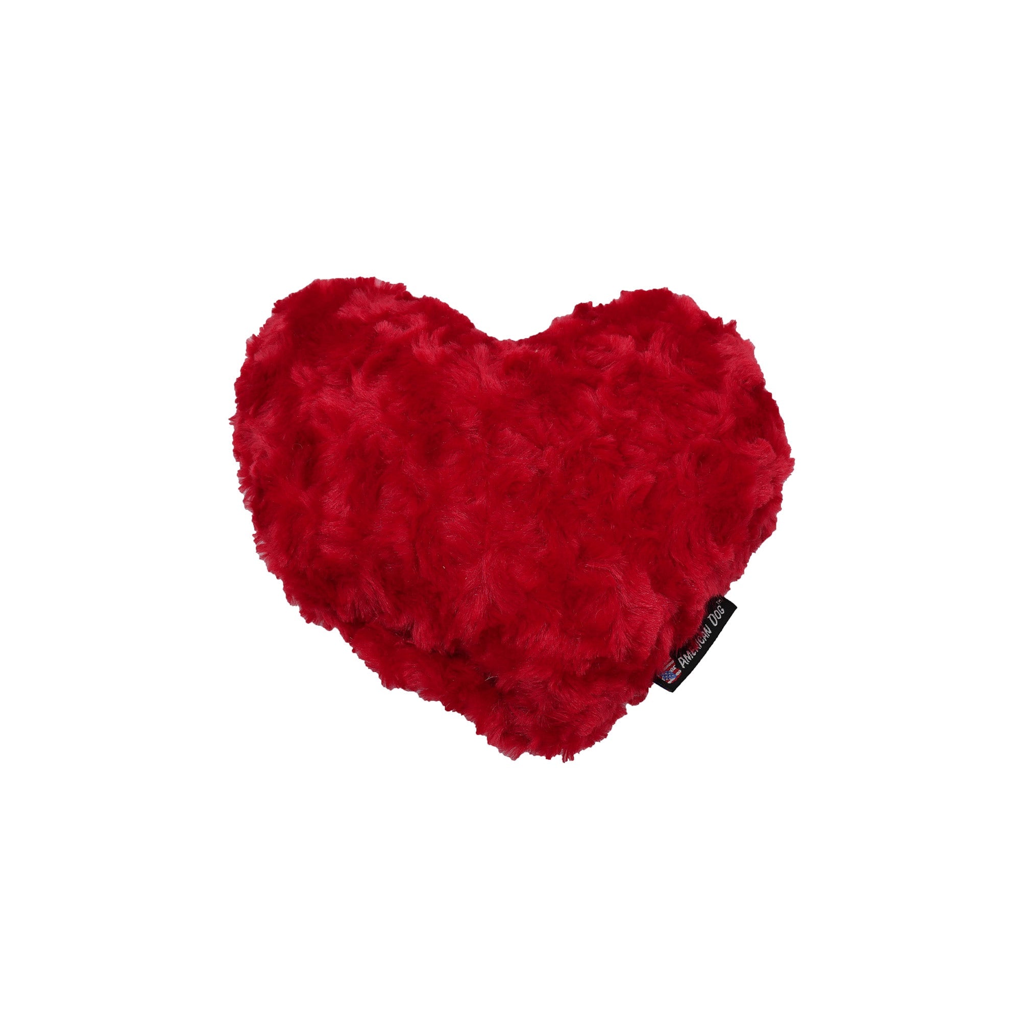 Nuggle Hearts Plush Minky Fleece Dog Toy with Squeaker
