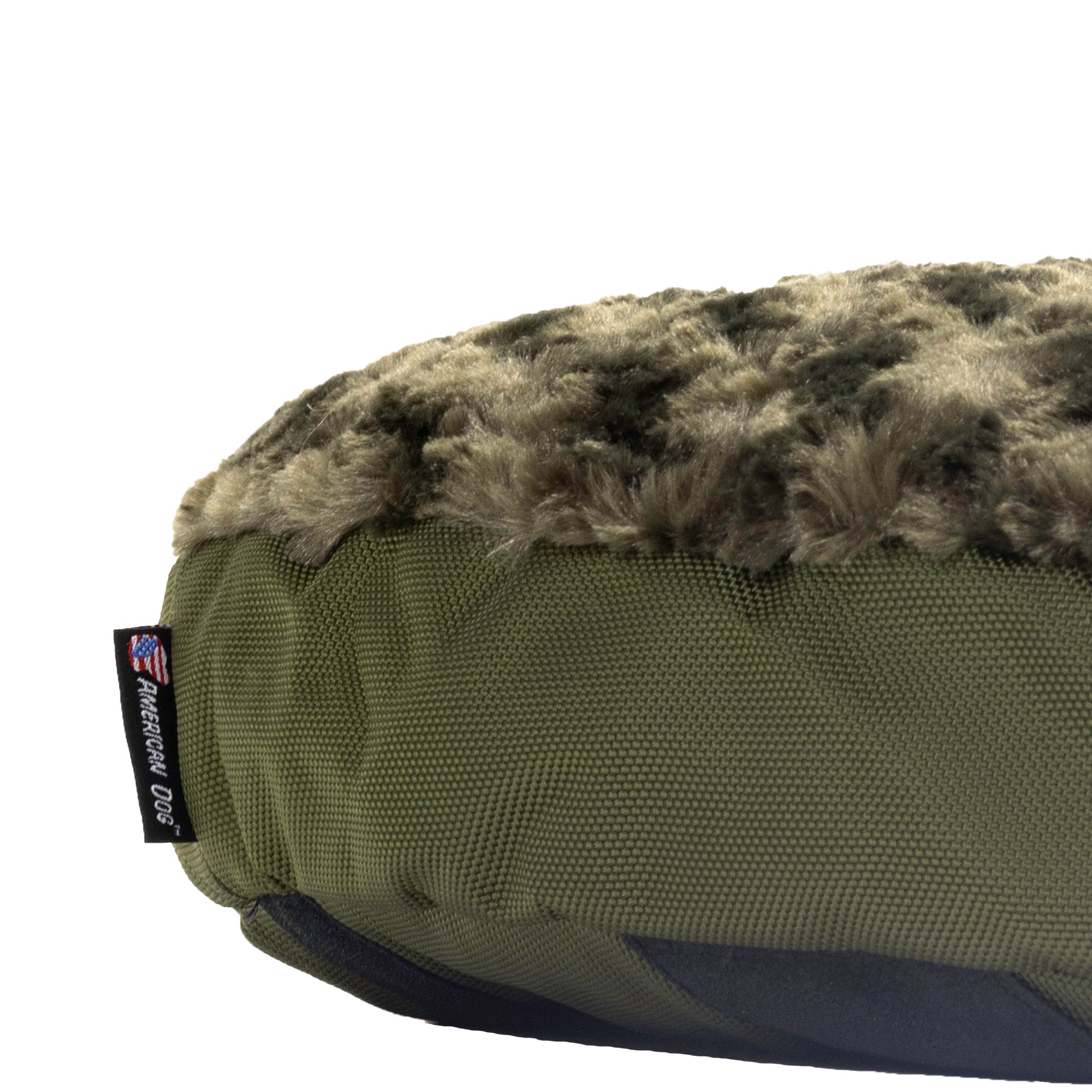 Furvana Round Orthopedic Dog Bed with Minky Fleece Cover