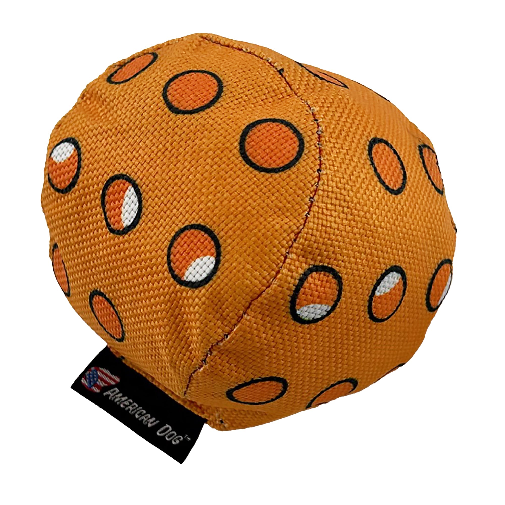 Pickle Ball Dog Toy, 4" Squeaky Fetch Ball, Green or Orange