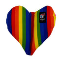 Rainbow Furever Hearts Dog Fetch Toy – 1000D Nylon, Floats, 3 Sizes