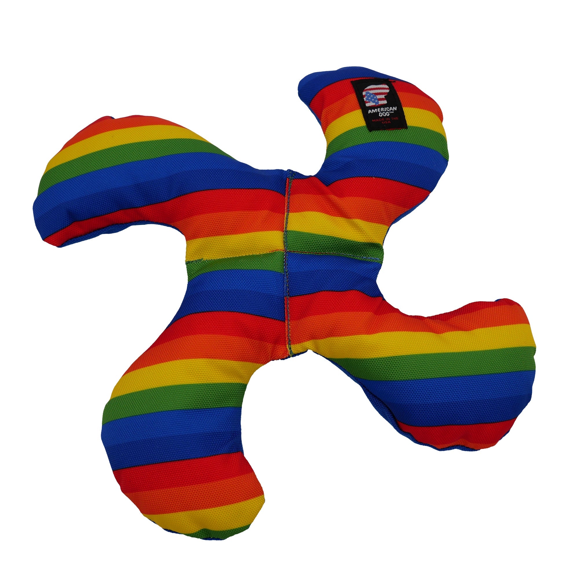 Lucky Star Flyer Dog Toy – 1000D Nylon, Floats & Squeaks, 12"