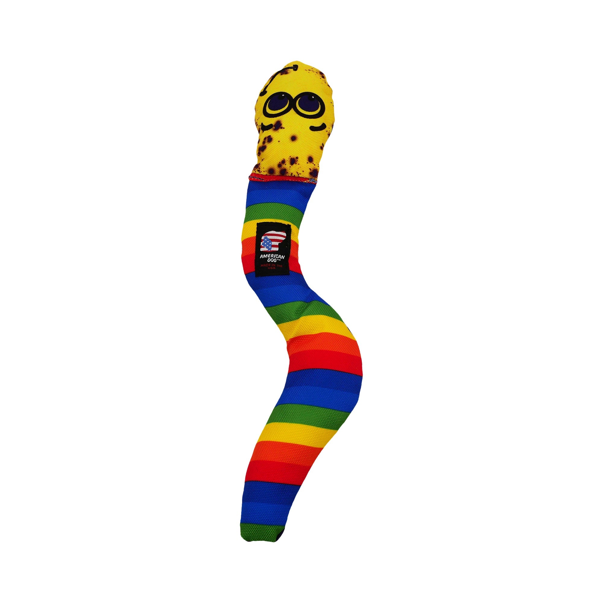 Wiggle Worm Squeaky Dog Toy – Durable 1000D Nylon, 14.5"