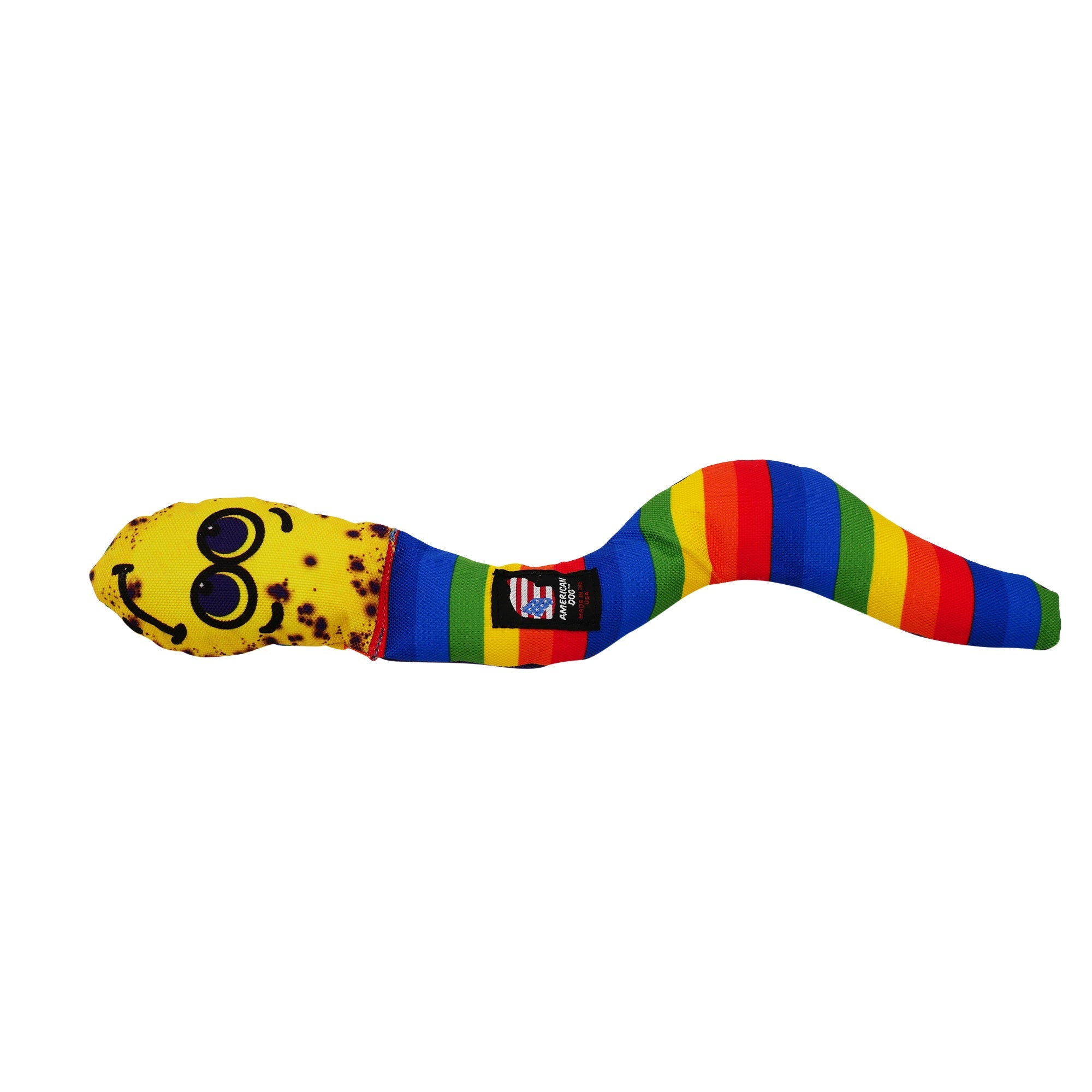 Wiggle Worm Squeaky Dog Toy – Durable 1000D Nylon, 14.5"