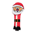 Fire Hose Santa Dog Toy with Crinkle and Squeak, 12.5"