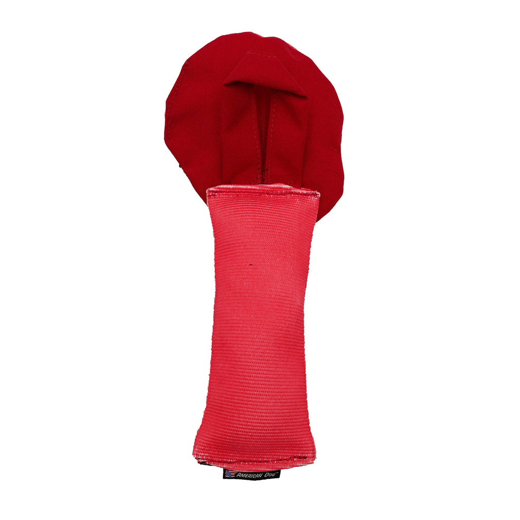 Fire Hose Santa Dog Toy with Crinkle and Squeak, 12.5"