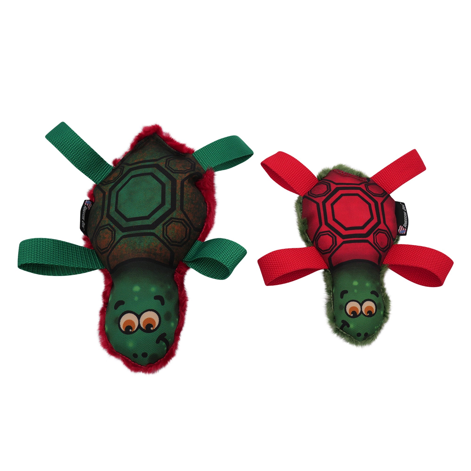 Tommy Turtle Dog Fetch Toy – Squeak, Crinkle & Float, Green or Red