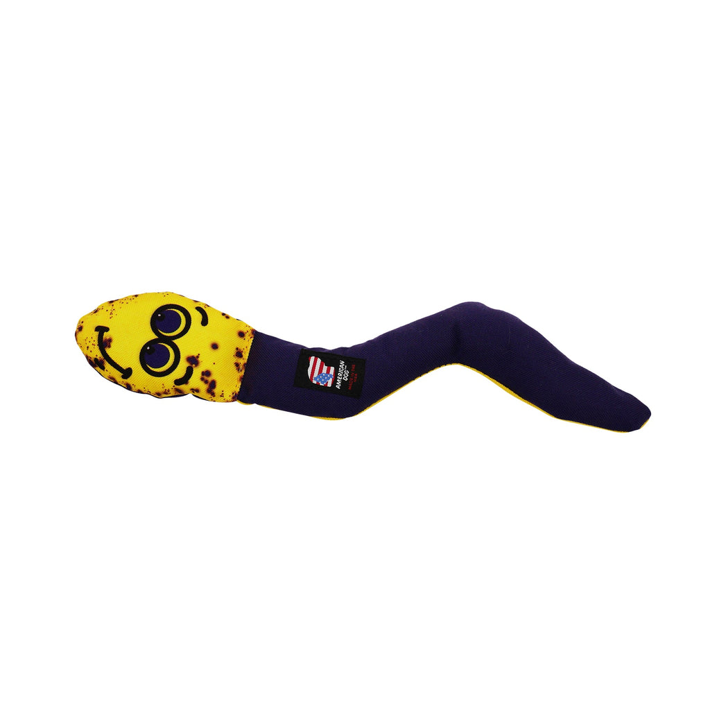 Wiggle Worm Squeaky Dog Toy – Durable 1000D Nylon, 14.5"