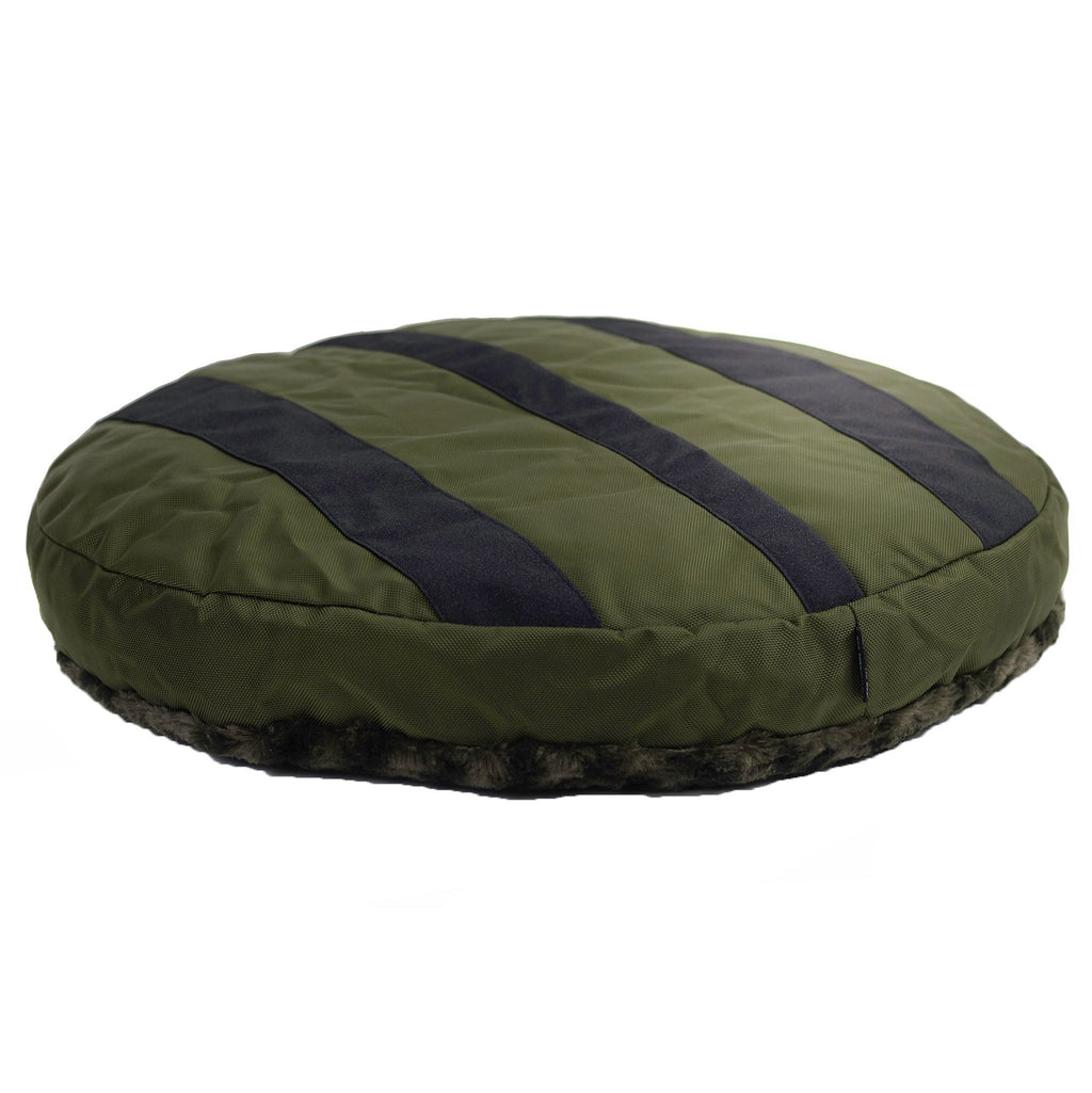 Furvana Round Orthopedic Dog Bed with Minky Fleece Cover