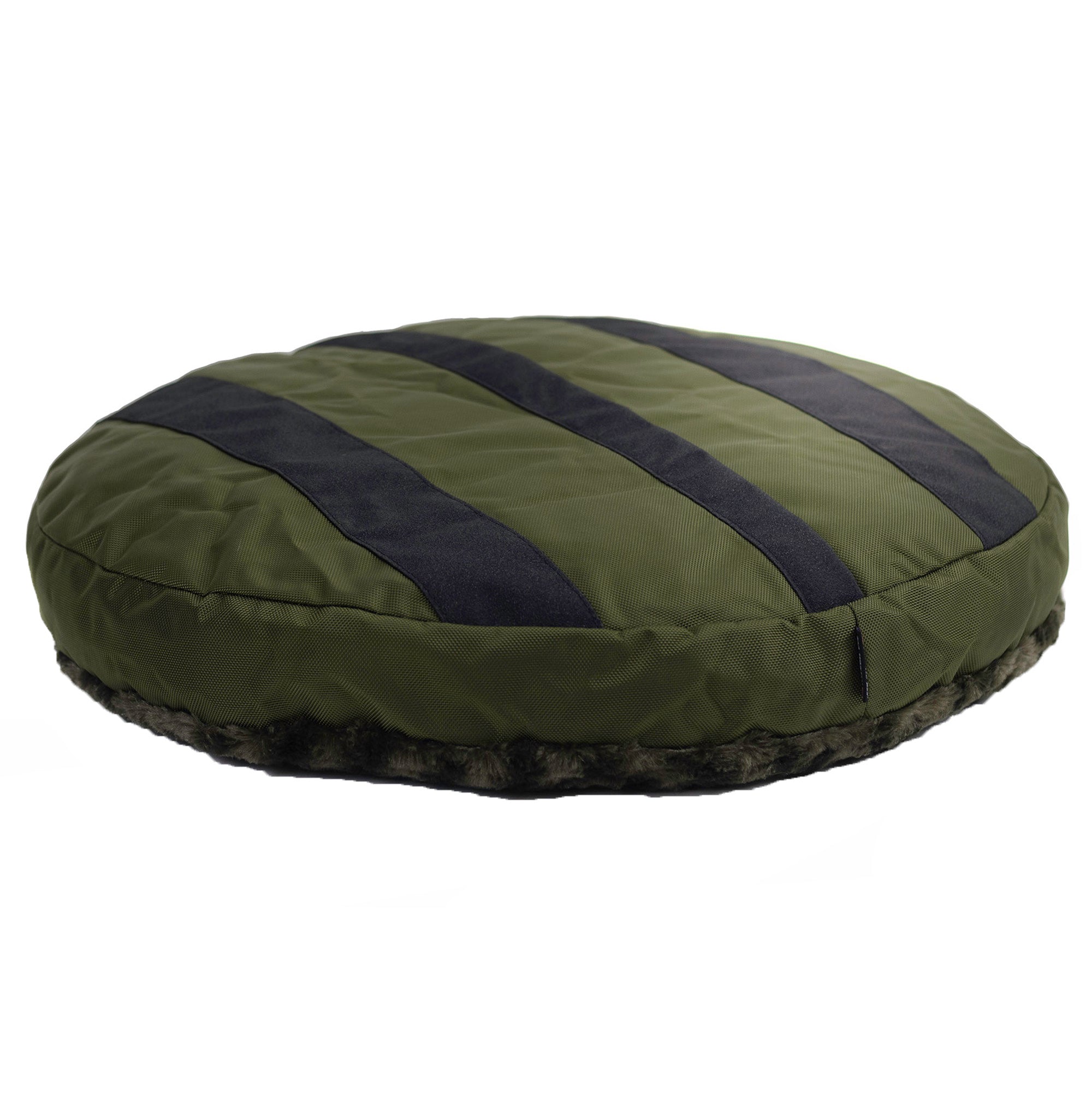 Furvana Round Orthopedic Dog Bed with Minky Fleece Cover
