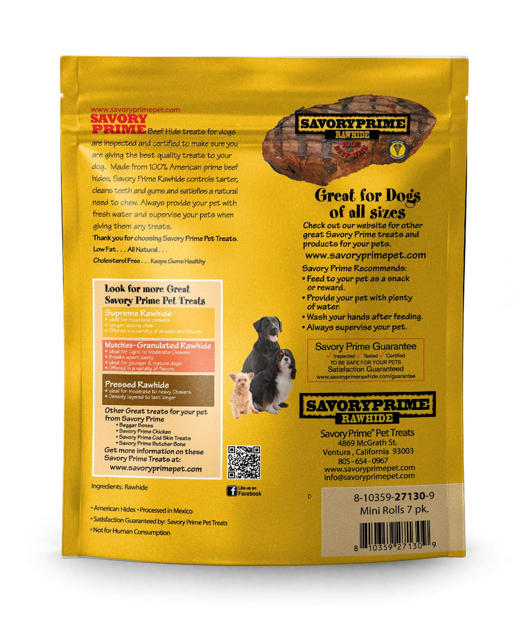 American Beef Hide Dog Chews – Oven-Dried Rawhide Treats