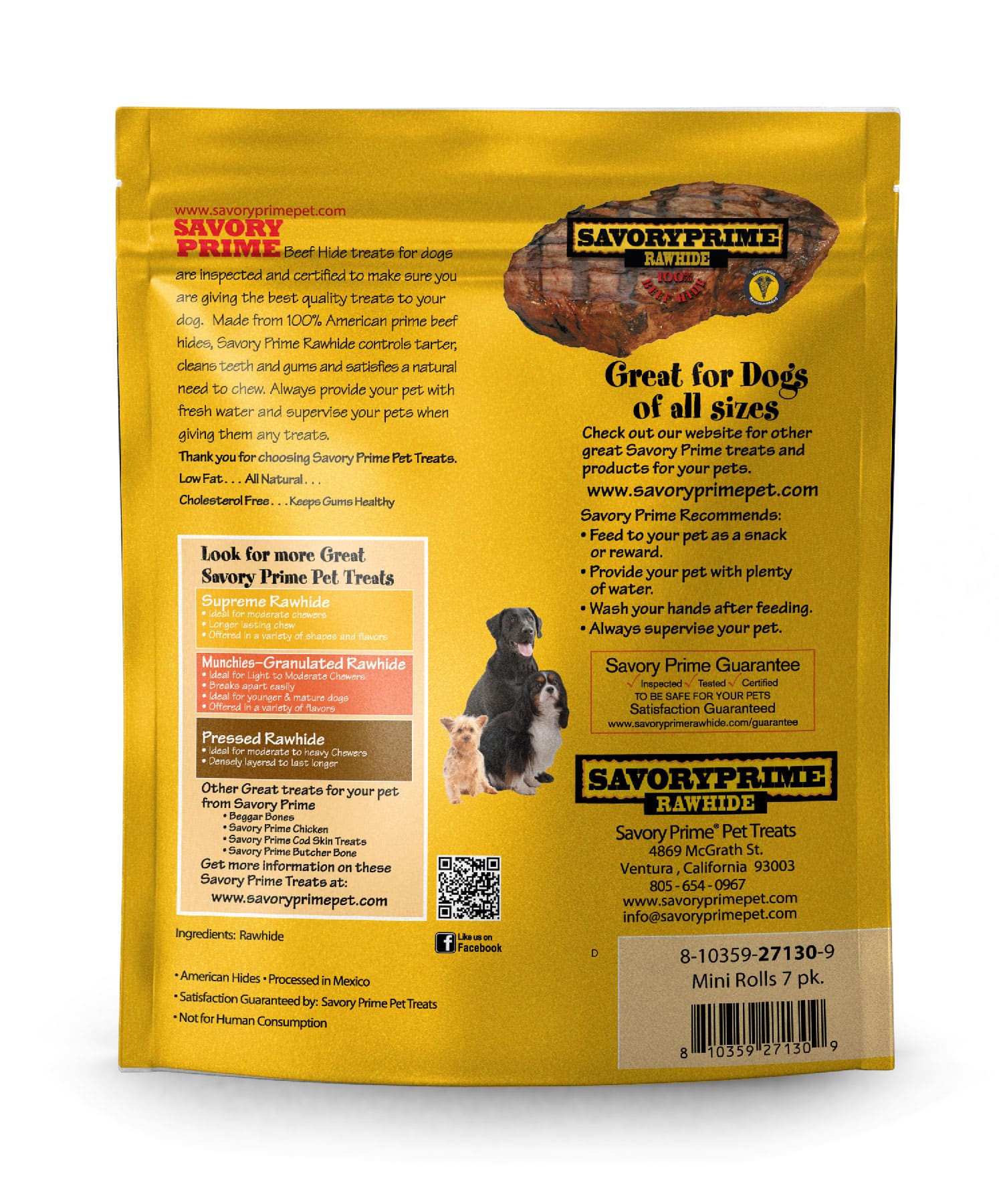American Beef Hide Dog Chews – Oven-Dried Rawhide Treats