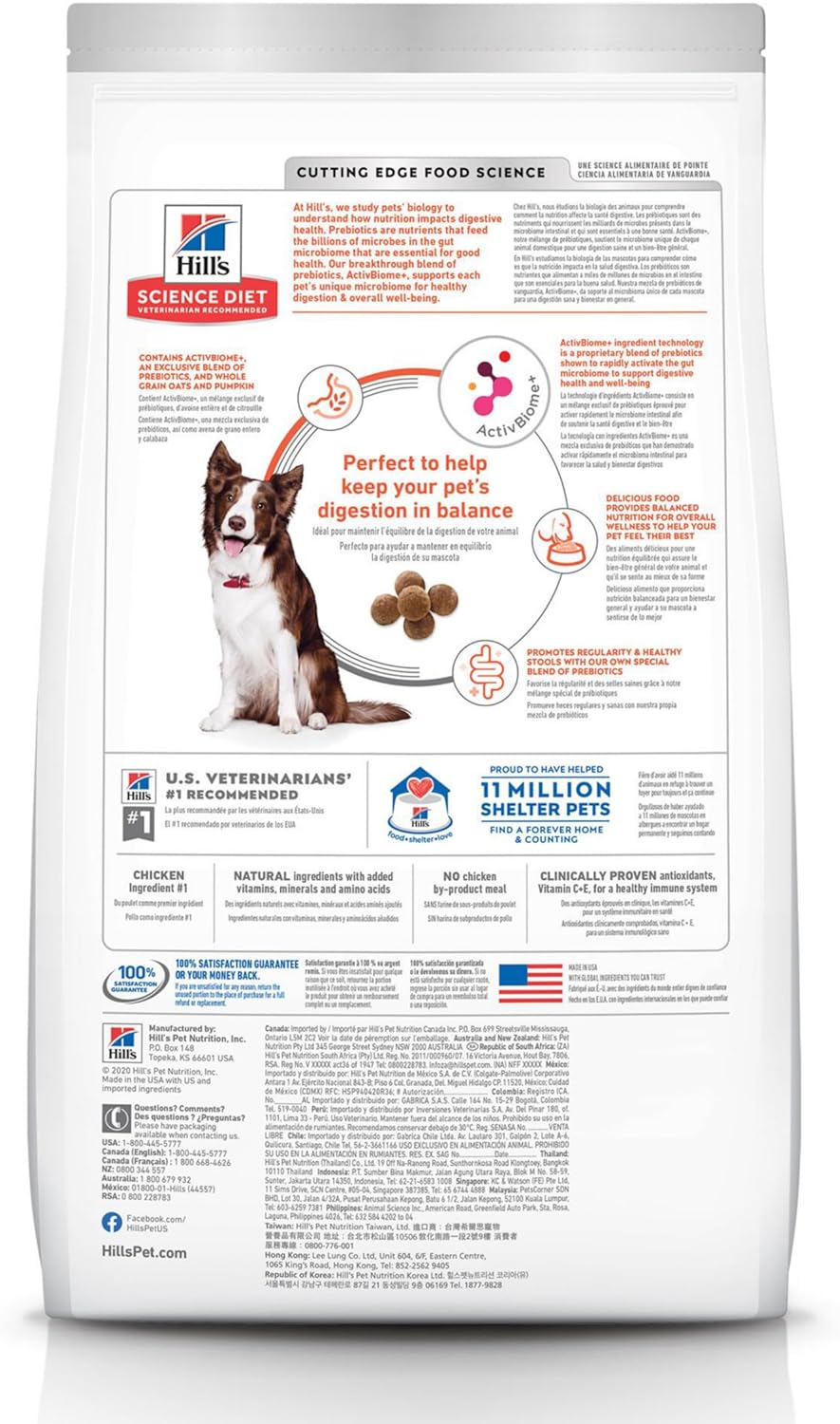 Digestive Health Dog Food with Prebiotics, Oats & Pumpkin
