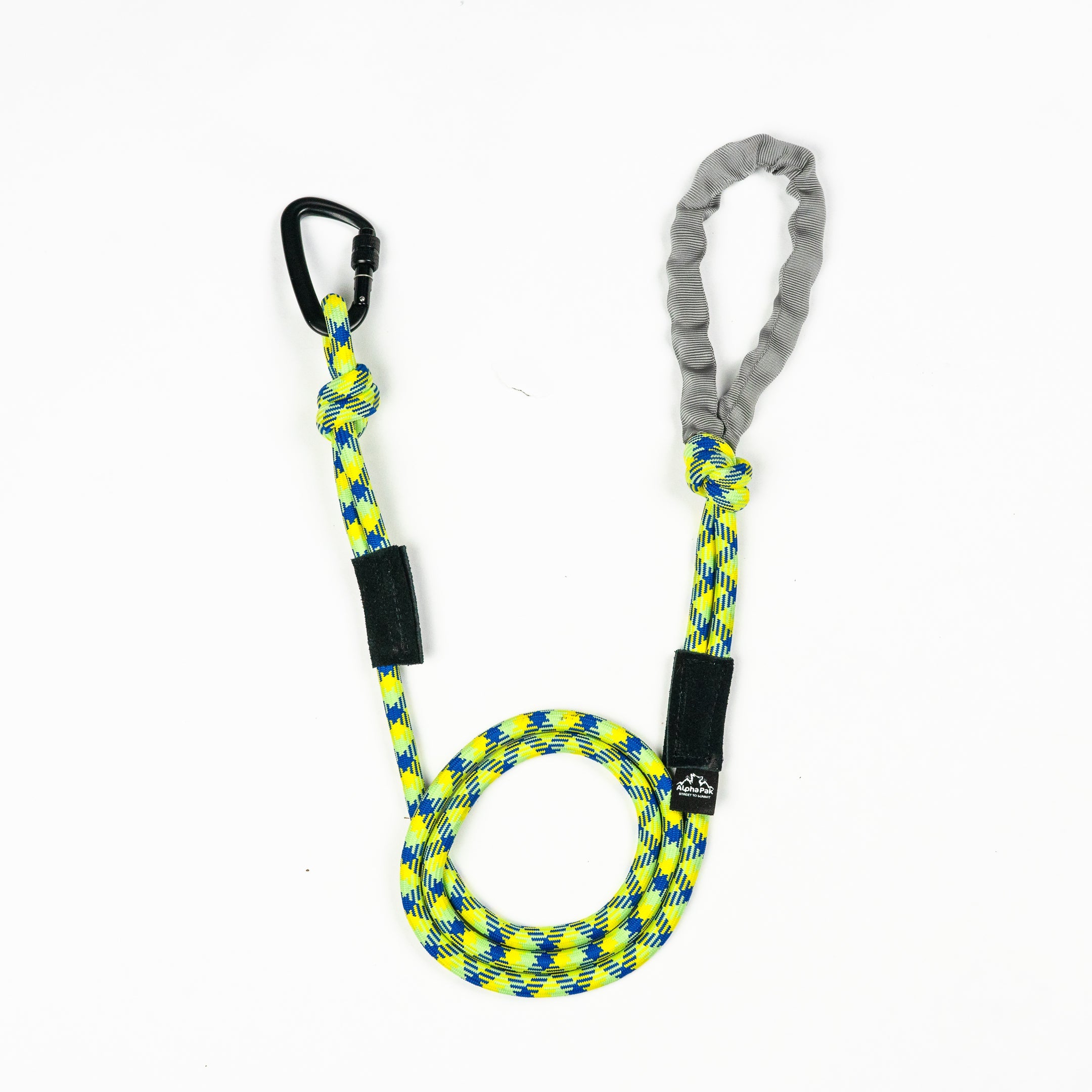 Kernmantle Climbing Rope Dog Leash with Soft Handle – Lime & Emerald