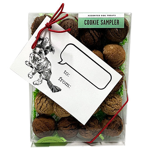 Dog Cookie Gift Box – 20 Assorted All-Natural Treats