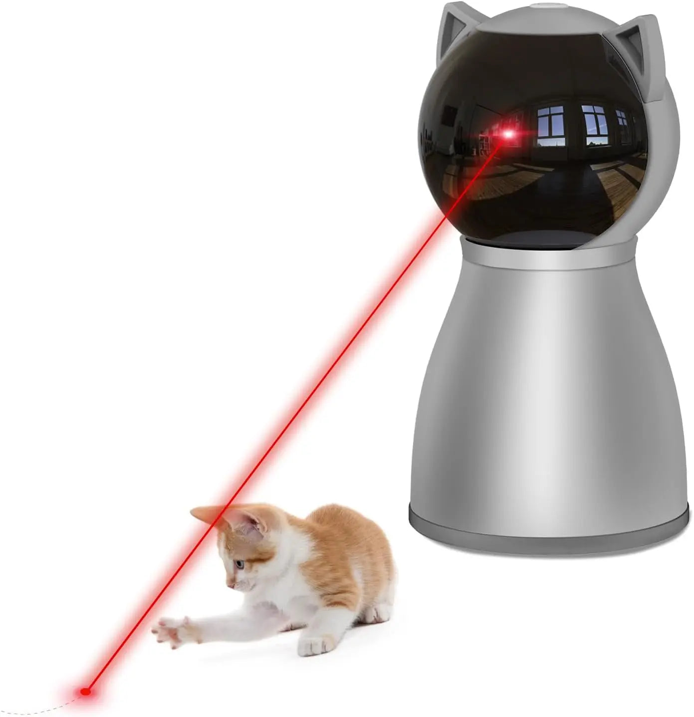 Automatic Cat Laser Toy, Motion-Activated, Rechargeable, 4th Gen